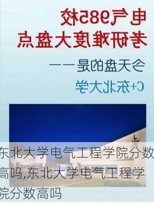 东北大学电气工程学院分数高吗,东北大学电气工程学院分数高吗