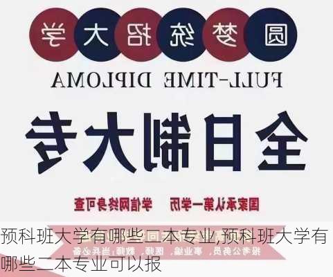 预科班大学有哪些二本专业,预科班大学有哪些二本专业可以报