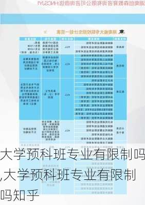 大学预科班专业有限制吗,大学预科班专业有限制吗知乎