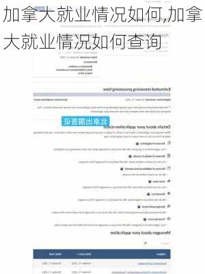 加拿大就业情况如何,加拿大就业情况如何查询