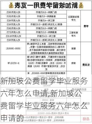 新加坡公费留学毕业服务六年怎么申请,新加坡公费留学毕业服务六年怎么申请的