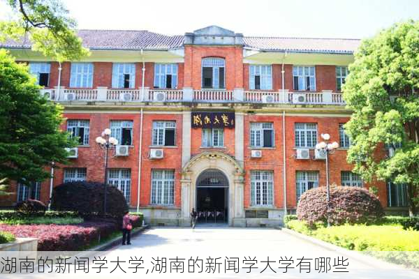 湖南的新闻学大学,湖南的新闻学大学有哪些