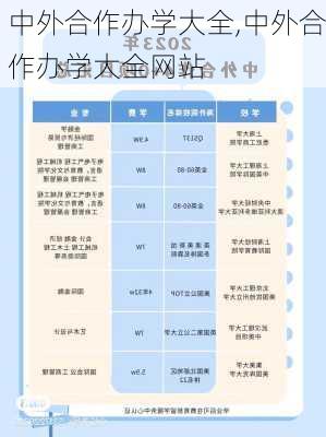 中外合作办学大全,中外合作办学大全网站