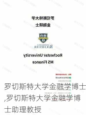 罗切斯特大学金融学博士,罗切斯特大学金融学博士助理教授