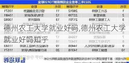 德州农工大学就业好吗,德州农工大学就业好吗知乎