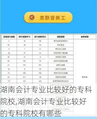 湖南会计专业比较好的专科院校,湖南会计专业比较好的专科院校有哪些