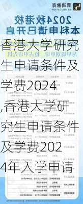 香港大学研究生申请条件及学费2024,香港大学研究生申请条件及学费2024年入学申请