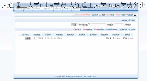 大连理工大学mba学费,大连理工大学mba学费多少