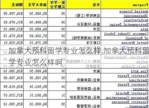 加拿大预科留学专业怎么样,加拿大预科留学专业怎么样啊