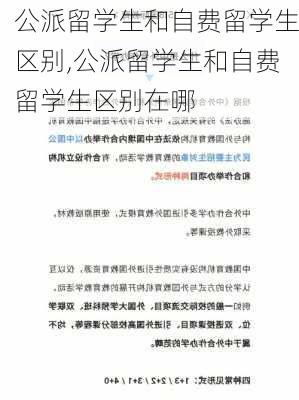 公派留学生和自费留学生区别,公派留学生和自费留学生区别在哪