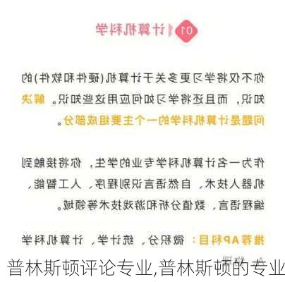 普林斯顿评论专业,普林斯顿的专业