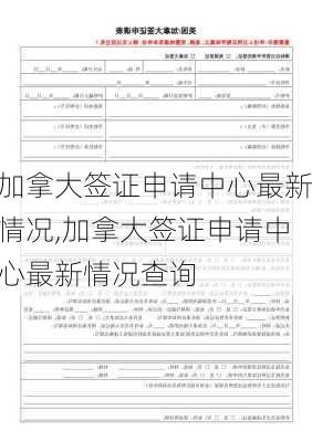 加拿大签证申请中心最新情况,加拿大签证申请中心最新情况查询