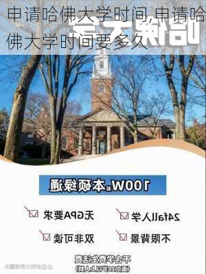 申请哈佛大学时间,申请哈佛大学时间要多久