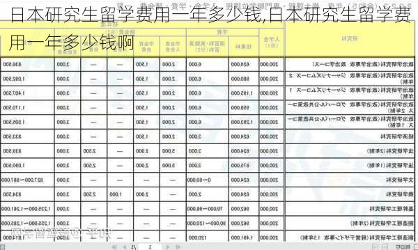 日本研究生留学费用一年多少钱,日本研究生留学费用一年多少钱啊