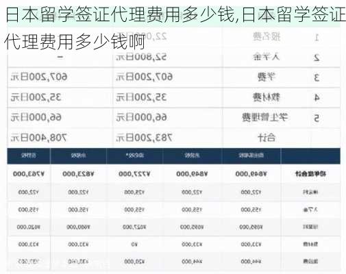 日本留学签证代理费用多少钱,日本留学签证代理费用多少钱啊