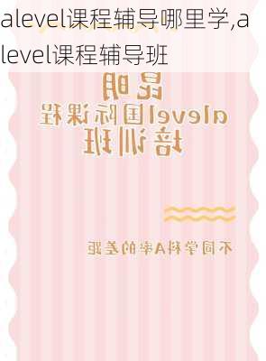 alevel课程辅导哪里学,alevel课程辅导班