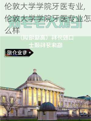 伦敦大学学院牙医专业,伦敦大学学院牙医专业怎么样