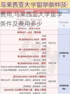 马来西亚大学留学条件及费用,马来西亚大学留学条件及费用多少