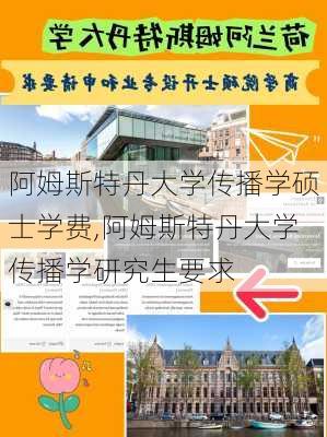 阿姆斯特丹大学传播学硕士学费,阿姆斯特丹大学传播学研究生要求