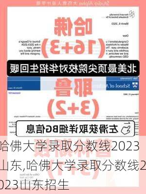 哈佛大学录取分数线2023山东,哈佛大学录取分数线2023山东招生