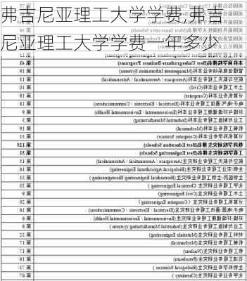 弗吉尼亚理工大学学费,弗吉尼亚理工大学学费一年多少