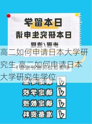 高二如何申请日本大学研究生,高二如何申请日本大学研究生学位