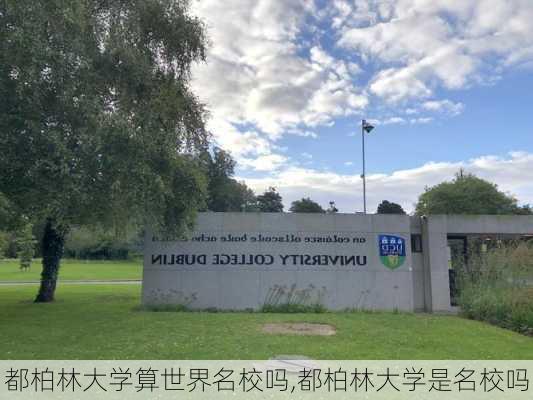 都柏林大学算世界名校吗,都柏林大学是名校吗