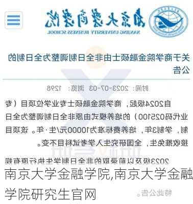 南京大学金融学院,南京大学金融学院研究生官网