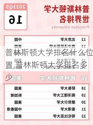 普林斯顿大学排名什么位置,普林斯顿大学排名多少