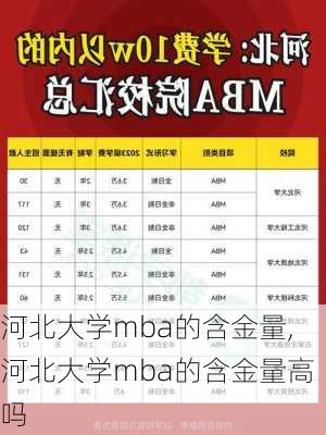 河北大学mba的含金量,河北大学mba的含金量高吗