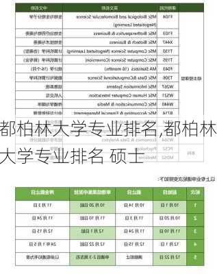 都柏林大学专业排名,都柏林大学专业排名 硕士