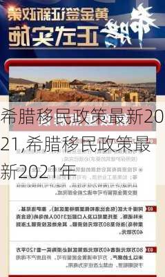 希腊移民政策最新2021,希腊移民政策最新2021年