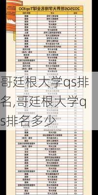 哥廷根大学qs排名,哥廷根大学qs排名多少