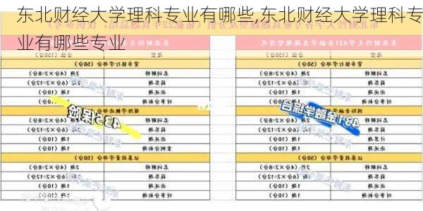 东北财经大学理科专业有哪些,东北财经大学理科专业有哪些专业