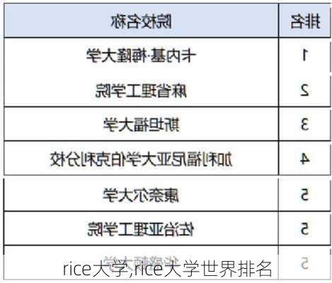 rice大学,rice大学世界排名