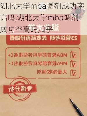 湖北大学mba调剂成功率高吗,湖北大学mba调剂成功率高吗知乎