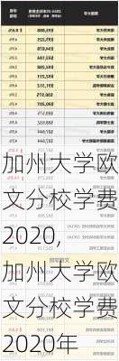 加州大学欧文分校学费2020,加州大学欧文分校学费2020年