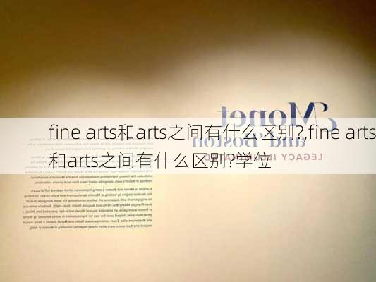 fine arts和arts之间有什么区别?,fine arts和arts之间有什么区别?学位