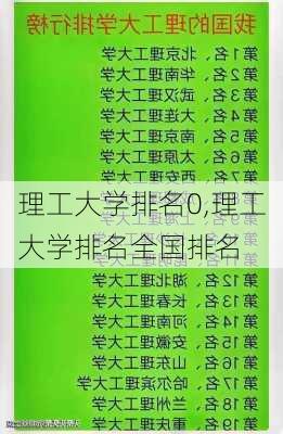 理工大学排名0,理工大学排名全国排名