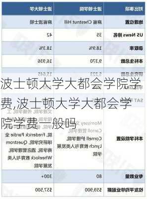 波士顿大学大都会学院学费,波士顿大学大都会学院学费一般吗