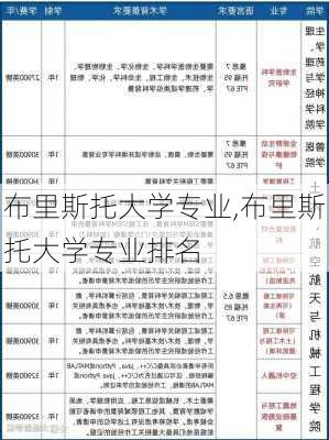 布里斯托大学专业,布里斯托大学专业排名