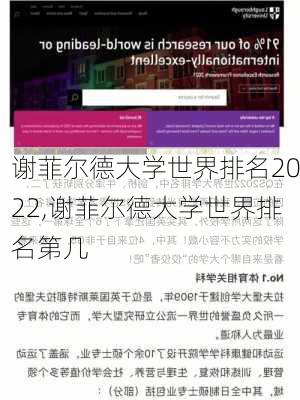 谢菲尔德大学世界排名2022,谢菲尔德大学世界排名第几