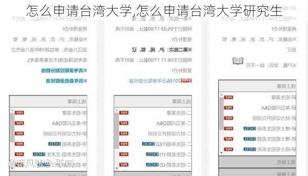 怎么申请台湾大学,怎么申请台湾大学研究生