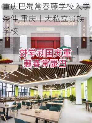 重庆巴蜀常春藤学校入学条件,重庆十大私立贵族学校