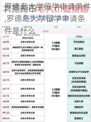 罗德岛大学留学申请条件,罗德岛大学留学申请条件是什么