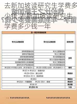 去新加坡读研究生学费多少钱,去新加坡读研究生学费多少钱一年