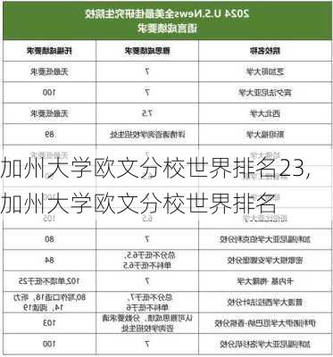 加州大学欧文分校世界排名23,加州大学欧文分校世界排名