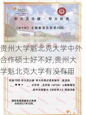 贵州大学魁北克大学中外合作硕士好不好,贵州大学魁北克大学有没有用