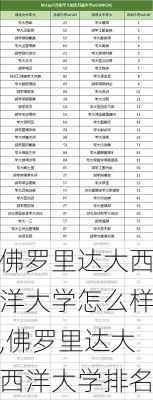 佛罗里达大西洋大学怎么样,佛罗里达大西洋大学排名