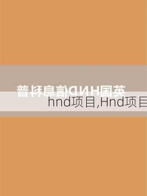 hnd项目,Hnd项目